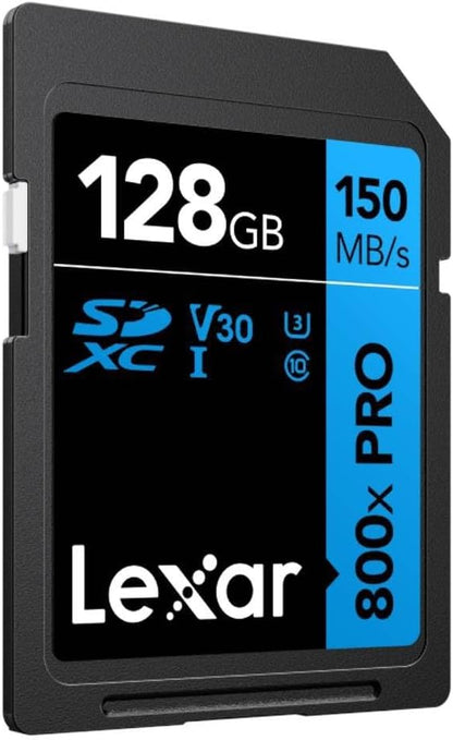 LEXAR 128GB PROFESSIONAL 800X PRO SDXC UHS-I CARDS,  UP TO 150MB/S READ 45MB/S WRITE C10 V30 U3_1