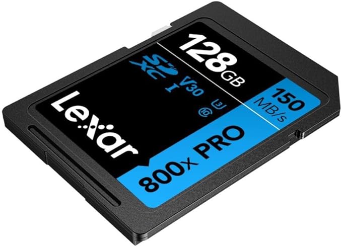 LEXAR 128GB PROFESSIONAL 800X PRO SDXC UHS-I CARDS,  UP TO 150MB/S READ 45MB/S WRITE C10 V30 U3_2