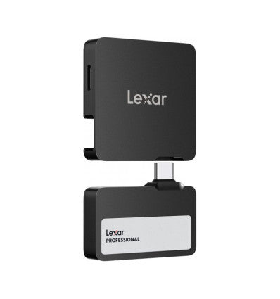 LEXAR PROFESSIONAL GO EXTERNAL PORTABLE SSD 2TB,USB3.2 GEN2 UP TO 1050MB/S READ AND 1000MB/S WRITE CON HUB 4-PUERTOS USB TYPE-C Y CERTIFICADO IP65_0