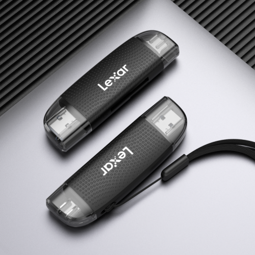 LEXAR DUAL SLOT USB-A/C  MICROSD CARD USB 3.1 READER, SUPPORTS MICROSD AND SD CARDS_0