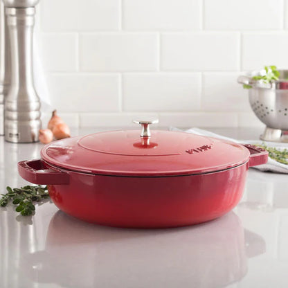 Cocotte Staub Chistera 28 cm Ferro Fundido 3.7L Vermelho