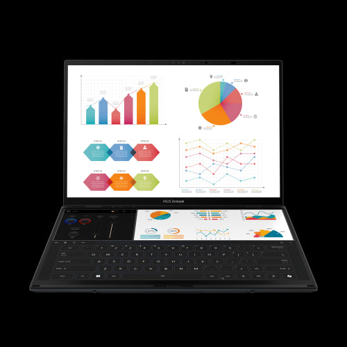 ASUS Zenbook Duo OLED UX8406CA-PZ009W - Ordenador PortÃ¡til 14" WQXGA+ 120Hz (Intel Core Ultra 9 285H, 32GB RAM, 2TB SSD, Arc 140T, Windows 11 Home) Gris Tintero - Teclado QWERTY espaÃ±ol_10