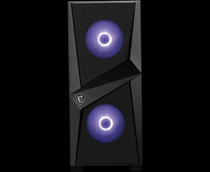 CAJA MSI MAG FORGE 100M,3x2.5"+2x3.5â€,3x120MM (RGB) +1x120MM,2xUSB3.2+AUDIO+MICRO,MID-TOWER,NEGRA_3