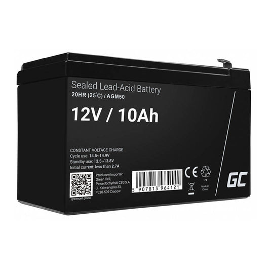 Green Cell AGM VRLA 12V 10Ah maintenance-free battery for UPS units_0