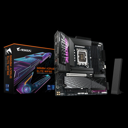 GIGABYTE B860M AORUS ELITE WIFI6E Intel B860 LGA 1851 (Socket V1) micro ATX_0