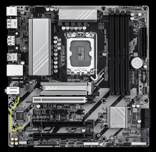 GIGABYTE B860M DS3H Placa base - CPUs Intel Core Ultra, VRM de 5+1+2+1 fases, hasta 9066MHz DDR5, 1xPCIe 5.0 + 1xPCIe 4.0 M.2, LAN 2,5 GbE, USB 3.2 Gen 2_1
