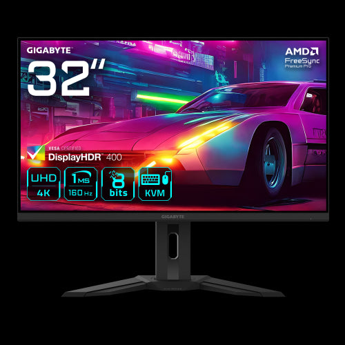 GIGABYTE M32UP 31.5" Monitor de juego UHD - 3840 x 2160, 160 Hz, 1 ms, 350 cd/mÂ², AMD FreeSync Premium Pro, DisplayHDR 400, HDMI 2.1, Displayport 1.4_0