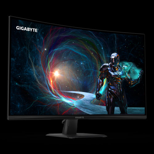 GIGABYTE GS32QCA 31.5" Monitor Curvo para Gaming QHD - 2560 x 1440, 180Hz, 1ms, 250 cd/mÂ², FreeSync, HDR Ready, HDMI 2.0, DisplayPort 1.4_1