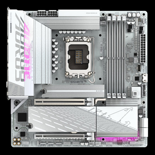 GIGABYTE B860M AORUS ELITE WF6E ICE Intel B860 LGA 1851 (Socket V1) micro ATX_1