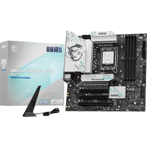 PLACA MSI B860M GAMING PLUS WIFI,INTEL,1851,B860,4DDR5,USB 10GBPS,WIFI,MATX_0