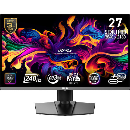 MSI MPG 272URX QD-OLED pantalla para PC 67,3 cm (26.5") 3840 x 2160 Pixeles 4K Ultra HD Negro_0