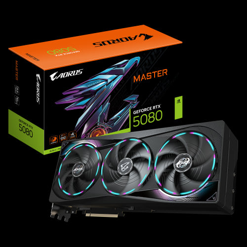 GIGABYTE GeForce RTX 5080 GAMING OC 16G Tarjeta GrÃ¡fica - 16GB GDDR7, 256 bits, PCI-E 5.0, 2805MHz Core Clock, 3 x DisplayPort, 1 x HDMI, GV-N5080AORUS M-16GD_0