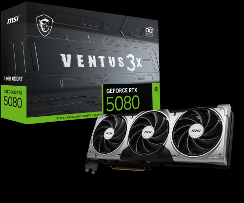 MSI VENTUS GeForce RTX5080 16G 3X OC NVIDIA GeForce RTX 5080 16 GB GDDR7_0