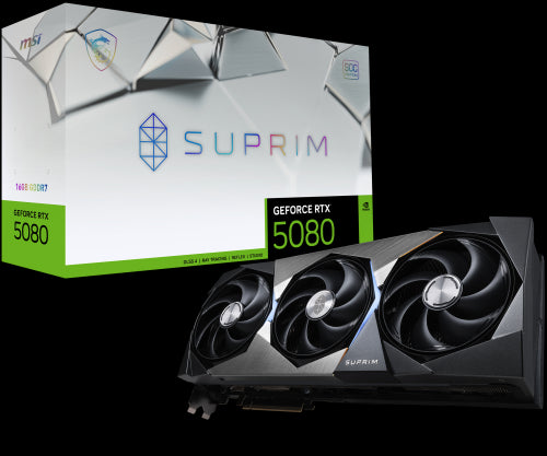 MSI SUPRIM GeForce RTX5080 16G SOC NVIDIA GeForce RTX 5080 16 GB GDDR7_0