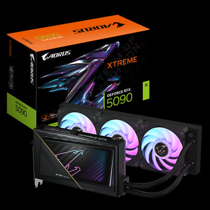 Tarjeta Gráfica Gigabyte AORUS GeForce RTX 5090 Xtreme WaterForce/ 32GB GDDR7_0
