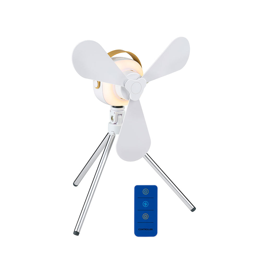 Ventoinha portÃ¡til, recarregÃ¡vel via usb, 3 pÃ¡s, 4 velocidades, com comando_0