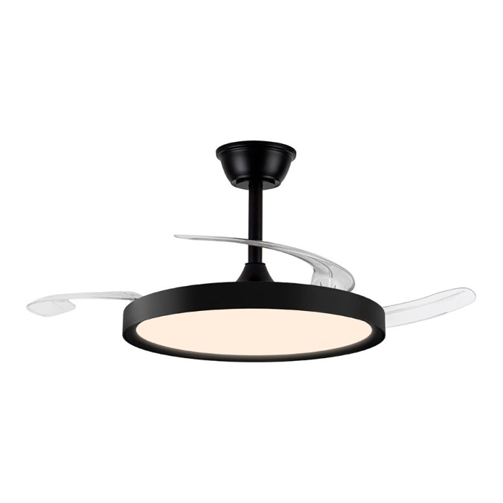 Ventilador de teto led 3cct com pÃ¡s retrÃ¡teis, polaris, 43 w, 4430 lm, preto_0
