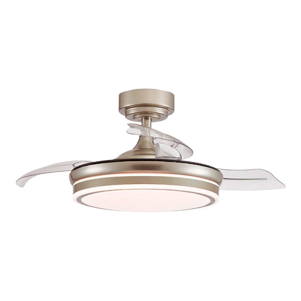 Ventilador de teto led 3 cÃ¢maras retrÃ¡teis moss 72 w 7920 lm nÃ­quel_0
