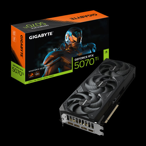 GIGABYTE GeForce RTX 5070 Ti WINDFORCE OC SFF 16G Tarjeta GrÃ¡fica - 16GB GDDR7, 256 bits, PCI-E 5.0, XXXX MHz Core Clock, 3 x DP 2.1a, 1 x HDMI 2.1b, NVIDIA DLSS 4, GV-N507TWF3OC-16GD_0
