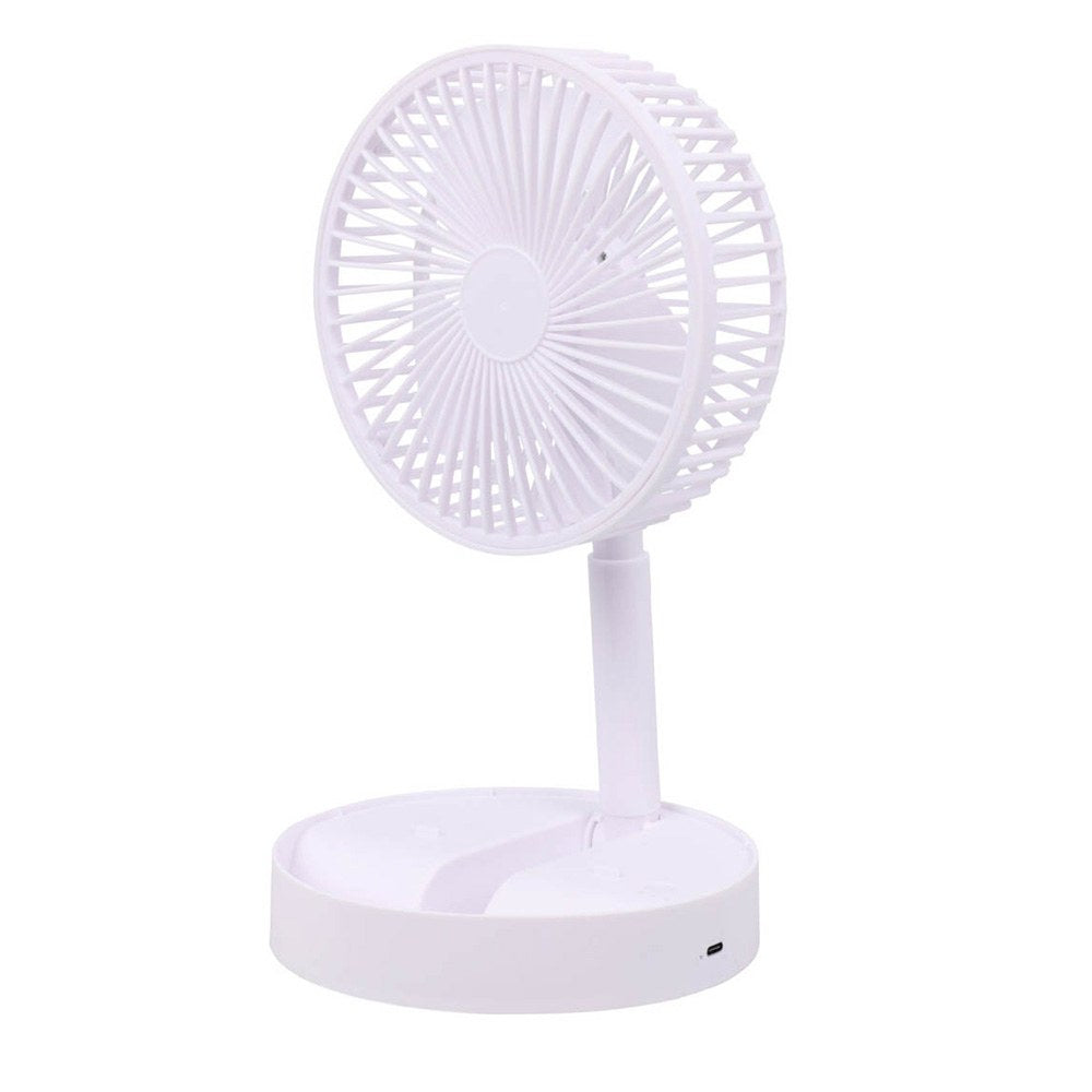Ventilador de mesa dobrÃ¡vel, recarregÃ¡vel branco, 3 velocidades, Ã¸165 x 360 mm_0