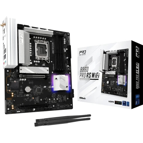 PLACA ASROCK B860 PRO RS WIFI,INTEL,1851,B860,4DDR5,256GB,1HDMI+1DP,4SATA3+2M.2,2.5GBLAN,WIFI6E+BT5.3,8USB3.2+2USB TYPE-C,ATX_0