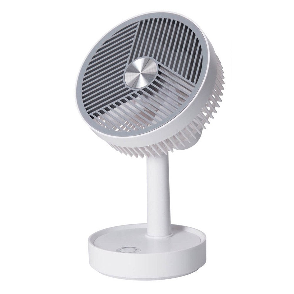 Ventilador de mesa recarregÃ¡vel, branco e cinzento, 3 velocidades, Ã¸135 x 270 mm_0