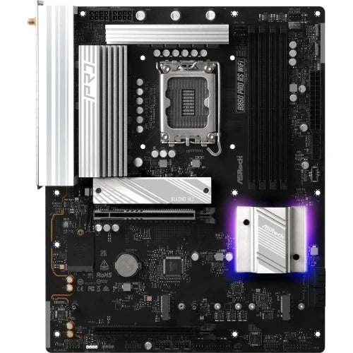 PLACA ASROCK B860 PRO RS WIFI,INTEL,1851,B860,4DDR5,256GB,1HDMI+1DP,4SATA3+2M.2,2.5GBLAN,WIFI6E+BT5.3,8USB3.2+2USB TYPE-C,ATX_1
