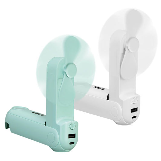 Ventilador de mÃ£o dobrÃ¡vel, lanterna, power bank, suporte para smartphone, cores sortidas, 3,7 x 11,9 cm_0
