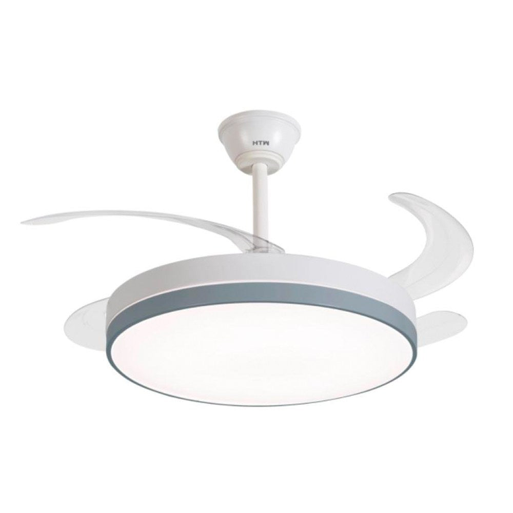 Ventilador de teto com aspas retrÃ¡cteis, 65 w, 6 velocidades, branco, Ã¸106 cm_0