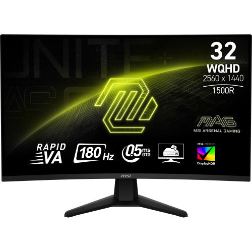 MSI MAG 32CQ6F pantalla para PC 80 cm (31.5") 2560 x 1440 Pixeles Wide Quad HD Negro_0