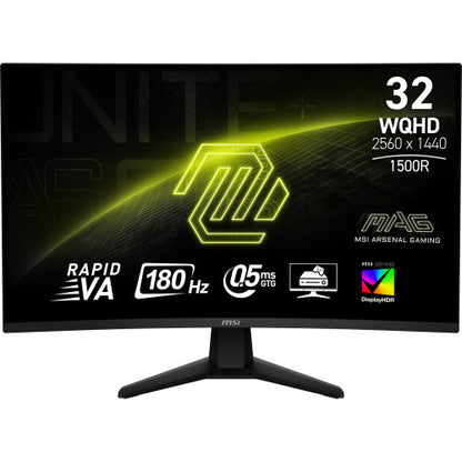 MSI MAG 32CQ6F pantalla para PC 80 cm (31.5") 2560 x 1440 Pixeles Wide Quad HD Negro_0
