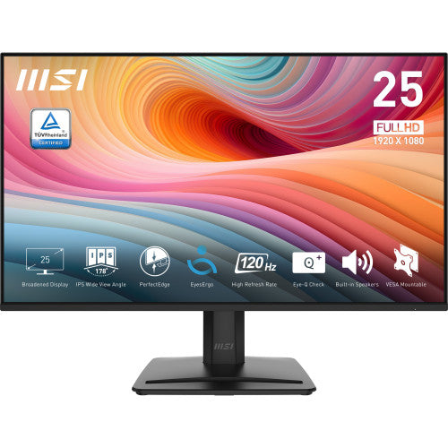 MSI PRO MP251 E2 pantalla para PC 62,2 cm (24.5") 1920 x 1080 Pixeles Full HD LED Negro_0