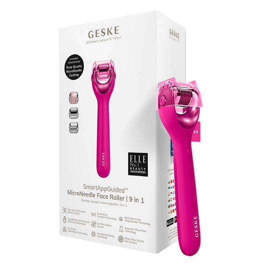 Micro Needle Face Roller 9in1 Geske with APP (magenta)_0