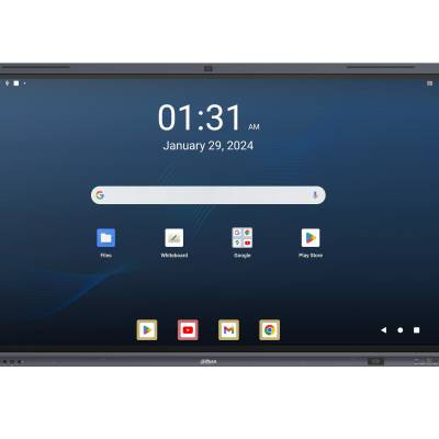 (DHI-LPH65-MC480-U-S) DAHUA DISPLAY MONITOR INTERACTIVO 65" CON GOOGLE EDLA, 4K, BUILT IN 8 CORE CPU, 4 CORE GPU, 8GB RAM, 128 GB STORAGE, ANDROID 13, NFC, CAMARA INCLUIDA 48MP CON MICROFONO, PUERTO TIPO C, ALTAVOCES, 400 CD/M3, WIFI_1