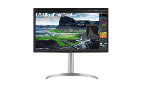 Monitor Profesional LG 27UQ850-W 27"/ 4K/ Multimedia/ Regulable en altura/ Plata_0