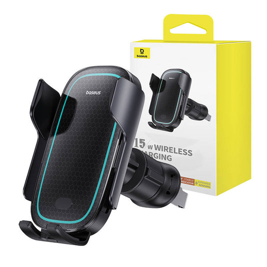 Wireless Charging Car Mount Baseus MilkyWay Pro 15W (black)_0