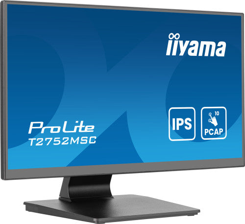 iiyama ProLite T2752MSC-B1AG - Monitor a LED - 27" - touchscreen - 1920 x 1080 Full HD (1080p) @ 60 Hz - IPS - 400 cd/m? - 1000:1 - 5 ms - HDMI, DisplayPort - altoparlanti - nero, opaco_4