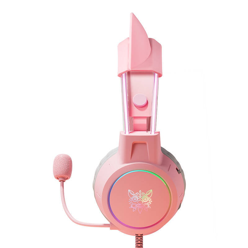 ONIKUMA X15Pro Gaming Headphones Pink/Cat Ears_3