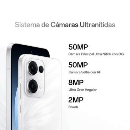 OPPO RENO13 5G/MTK DIMENSITY 8350 /256GB/12GB/6,6"/50MP/5.600MAH/80W WHITE_1