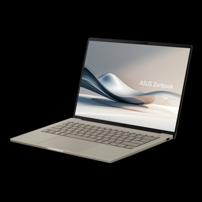 ASUS Zenbook A14 OLED UX3407QA-QD283W Copilot+ PC - Ordenador PortÃ¡til 14" WUXGA (Qualcomm Snapdragon X (X1-26-100), 32GB RAM, 1TB SSD, Adreno GPU, Windows 11 Home) Beige Zabriskie - Teclado QWERTY espaÃ±ol_7