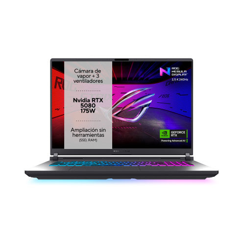 ASUS ROG Strix G18 G815LW-S9046 - Ordenador PortÃ¡til Gaming de 18" WQXGA 240Hz (Core Ultra 9 275HX, 32GB RAM, 1TB SSD, RTX 5080 16GB, Sin Sistema Operativo) Gris Eclipse - Teclado QWERTY espaÃ±ol_1