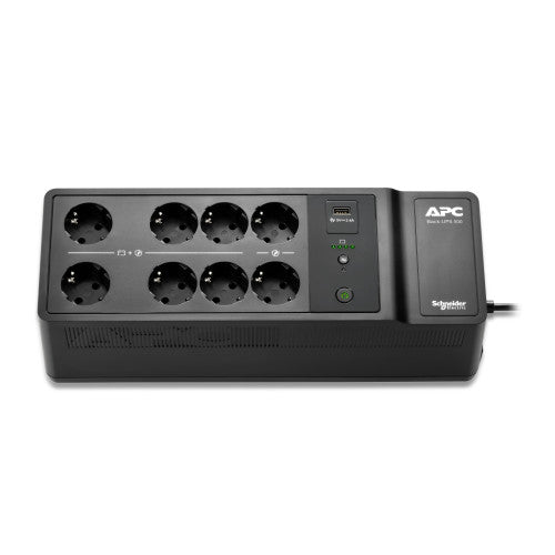 UPS APC / Preto / 500VA / 8 Tomadas Schuko / PROMO_0