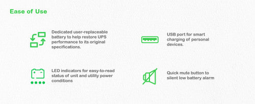 UPS APC / Preto / 500VA / 8 Tomadas Schuko / PROMO_7