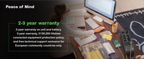 UPS APC / Preto / 500VA / 8 Tomadas Schuko / PROMO_8