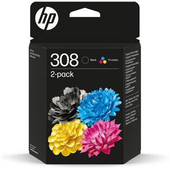 HP Ink 6L6S6UE / 308 Double pack BK,C,M,Y_1