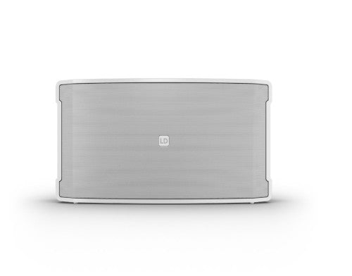 LD SYSTEMS SOUND SERIE DQOR (LDDQORSUB8W) 8" TWO-WAY PASSIVE INDOOR/OUTDOOR INSTALLATION LOUDSPEAKER 4 OHM, IP55, WHITE, SOPORTE OPCIONAL A PARED Y TECHO,  WARRANTY 5 YEARS (PU3)_3