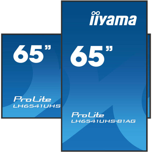 MONITOR IIYAMA65" 3840X2160, 4K UHD IPS PANEL, 1% HAZE, LANDSCAPE Y PORTRAIT , SPEAKERS 2X 10W , 3X HDMI, 500CD/MÂ², MEDIA PLAY USB PORT, CONTROL LAN / RS232C, VESA 500X500 -WALLMOUNT INCLUDED (LH6541UHS-B1AG)_3