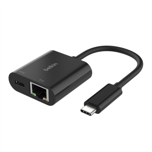 Adaptador Ethernet USB-C Belkin / 100W PD / Preto / INC019BTBK_0