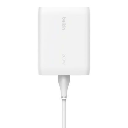 Carregador Belkin / Branco / 200W / 4-Port USB-C / WCH015VFWH_4