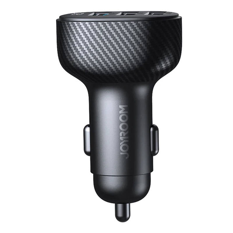 Joyroom JR-CCD03 3.4A car charger with 3x USB-A display - black_7